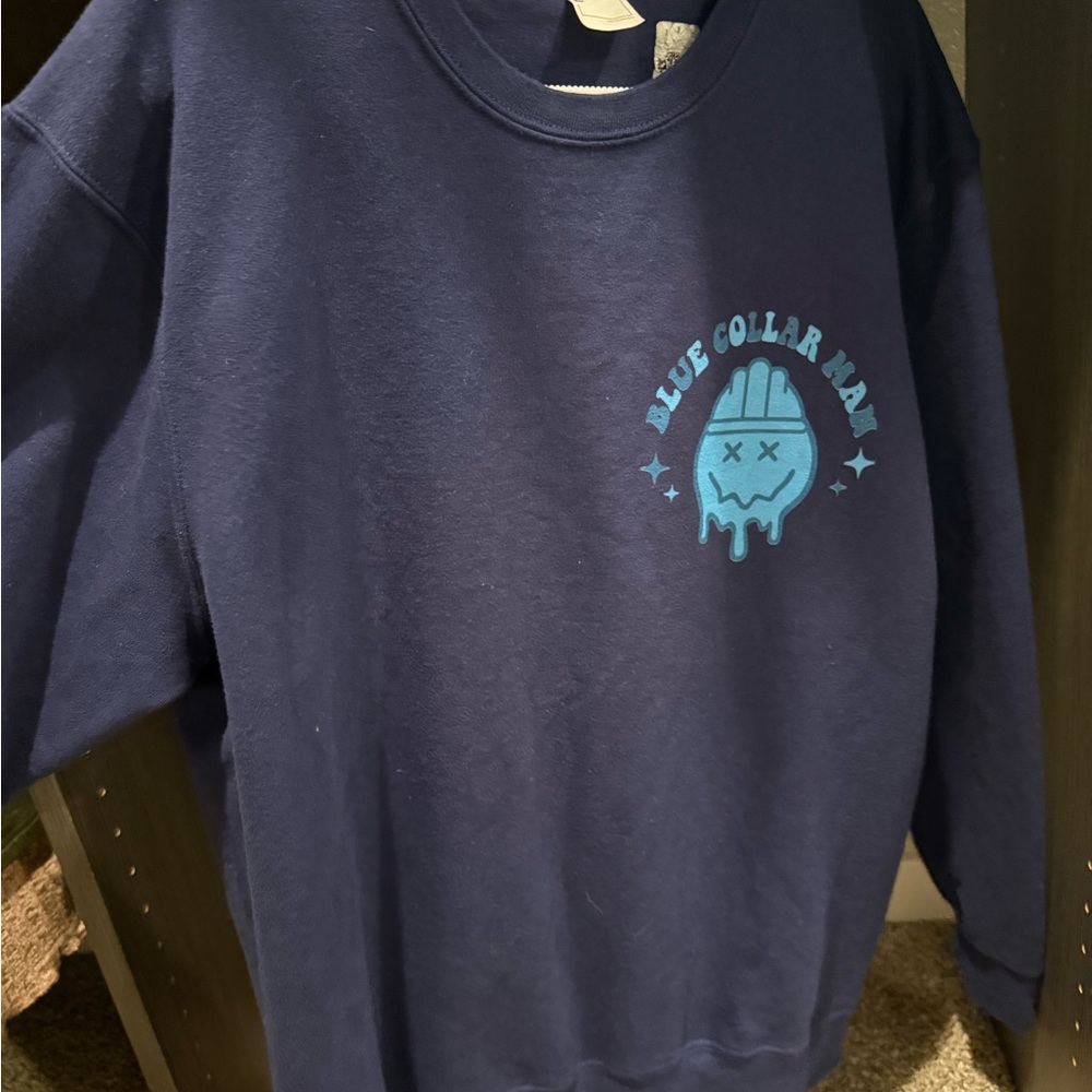 Blue Graphic Sweatshirt